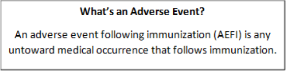 Adverse Event Textbox