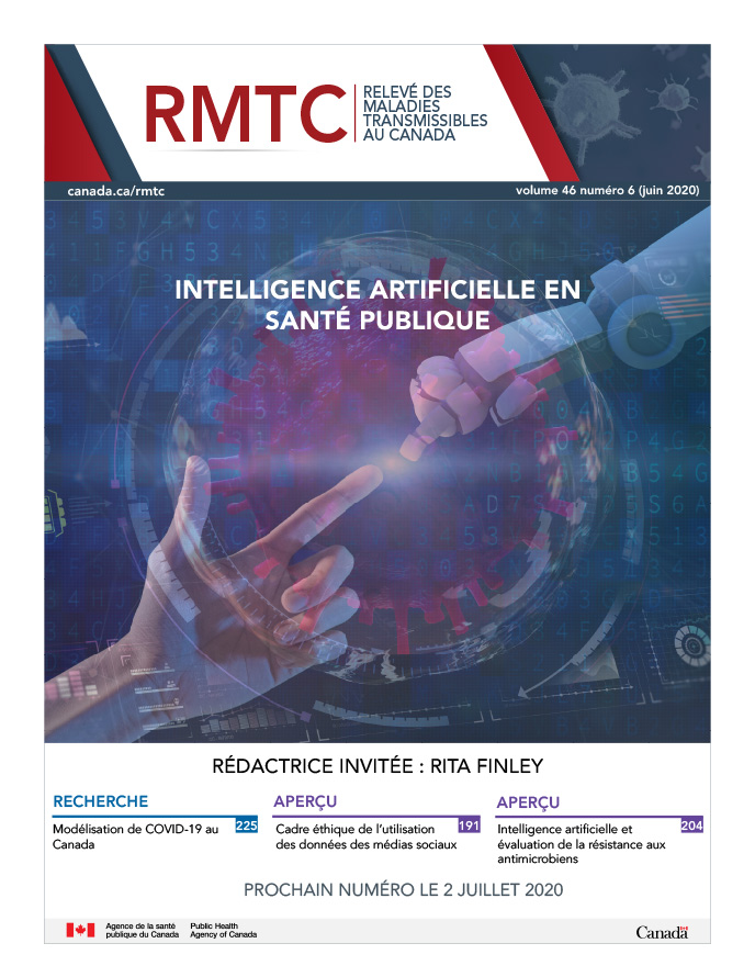 Volume 46–6, le 4 juin 2020 : Intelligence artificielle en santé publique
